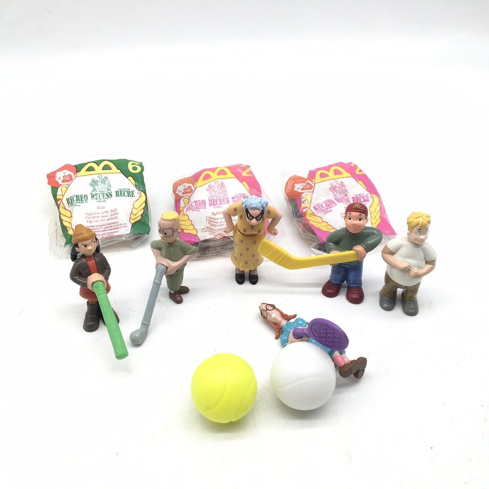 90’s VTG McDonald's Disney Recess Toys Figures Happy Meal Kids Meal Lot of 9